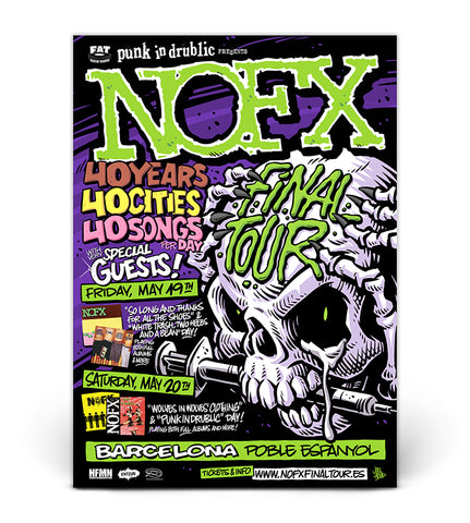 Poster - NOFX - Limited Edition Silkscreen gig poster (PRE ORDER)