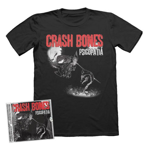 Pack - Crash Bones - CD + Camiseta Psicopatia (PRE ORDER)