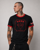 Camiseta Ringer - Hand on Heart