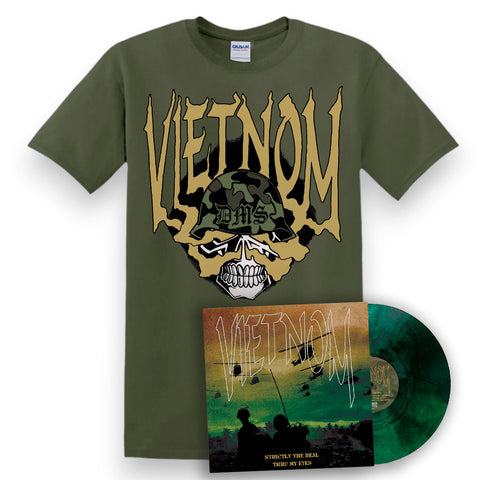 Pack LP + Tshirt  - Vietnom - Strictly The Real/Thru My Eyes (PRE ORDER)